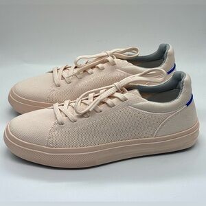 ROTHYS in Soft Pale Pink Lace-Up Low Sneakers Size Mens 7.5 Women’s 9 NWOT